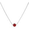Lit Wall Crystal Necklaces for Women 10mm 18K Gold White Plated Crystal Pendant Natural Stone Necklace Adjustable Gemstone Necklace Healing Crystal Necklace Silver Necklaces for Women(Carnelian)