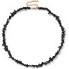 Raw Crystal Necklaces for Women 5-8mm Handmade Natural Stone Necklace Beaded Choker Necklace Healing Crystal Necklace Gemstone Necklace Raw Crystal Beaded Necklace for Her(Obsidian)