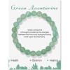 8mm Healing Crystal Bracelet for Women Handmade Natural Stone Bracelets Semi-Precious Gemstone Bracelets Stretch Crystal Beaded Bracelets Healing Gifts for Women(green aventurine)