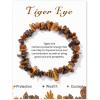 Crystal Bracelet for Women Handmade 8mm Raw Crystal Bracelets Natural Stone Bracelets Semi-Precious Gemstone Bracelets Stretch Healing Bracelet Jewelry Gifts for Women(tiger eye)
