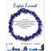 Crystal Bracelet for Women Handmade 8mm Raw Crystal Bracelets Natural Stone Bracelets Semi-Precious Gemstone Bracelets Stretch Healing Bracelet Jewelry Gifts for Women(lapis lazuli)