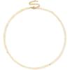Crystal Necklaces for Women 4mm Handmade Natural Stone Choker Beaded Necklace Healing Crystal Necklace Gemstone Necklace Crystal Bead Necklace for Women(Citrine)