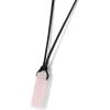Crystal Necklaces for Women Gemstone Pendant Necklace Adjustable Handmade Black Rope Natural Stone Spiritual Necklace Energy Crystals and Healing Stones Necklace for Men(rose quartz)