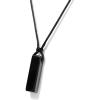 Crystal Necklaces for Women Gemstone Pendant Necklace Adjustable Handmade Black Rope Natural Stone Spiritual Necklace Energy Crystals and Healing Stones Necklace for Men(black obsidian)