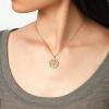 Lit Wall Gold Pendant Necklace for Women 18K Gold Plated Dainty Gold Necklace for Women, Jewelry Gift for Her(CZ Tree of Life)