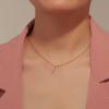 Lit Wall Gold Pendant Necklace for Women 18K Gold Plated Dainty Gold Necklace for Women, Jewelry Gift for Her(Double Cross)