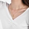 Lit Wall Gold Pendant Necklace for Women 18K Gold Plated Dainty Gold Necklace for Women, Jewelry Gift for Her(Feather)