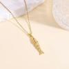 Lit Wall Gold Pendant Necklace for Women 18K Gold Plated Dainty Gold Necklace for Women, Jewelry Gift for Her(Fish)