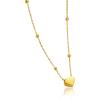 Lit Wall Gold Pendant Necklace for Women 18K Gold Plated Dainty Gold Necklace for Women, Jewelry Gift for Her(Heart)