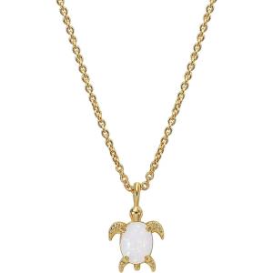 Lit Wall Gold Pendant Necklace for Women 18K Gold Plated Dainty Gold Necklace for Women, Jewelry Gift for Her(Turtle)