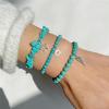 3Pcs Crystal Bracelet for Women Handmade Crystals and Healing Stones Bracelets Natural Stone Beaded Bracelets Set Star Moon Feather Boho Bracelets Birthday Gifts for Women Girls(Aventurine)