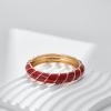 Boho Bangle Bracelets for Women Trendy Chunky Multi-colors Streak Enamel Bangle Bracelet Non Tarnish Gold Cuff Bracelets Handmade Fashion Jewelry for Women Girls Gifts