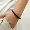 Lit Wall 3Pcs 8mm Mens Beaded Bracelets Natural Stone Bracelets Tiger Eye Men Bracelet Set Adjustable Mens Bead Bracelet Black Crystal Stretch Bracelets Men Jewelry Gift