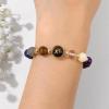 Zodiac Bracelets for Women 12 Constellations 8mm Healing Crystal Bracelet Mens Black Beaded Bracelets Natural Stone Bracelets Birthstone Gifts Zodiac Gifts for Women(Leo)
