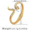 Chunky Gold Cuff Bacelets for Women 14K Gold Plated Thick Gold Bangles Non Tarnish Gold Bangle Bracelets Wide Bracelets for Women(snake-gold)