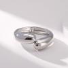 Chunky Gold Cuff Bacelets for Women 14K Gold Plated Thick Gold Bangles Non Tarnish Gold Bangle Bracelets Wide Bracelets for Women(teardrop-silver)