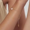 Gold Bracelet for Women 18K Gold Plated Dainty Gold Bracelets Non Tarnish Cuban Chain Link Bracelet Gold Charm Bracelet for Women(Turtle)