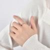 Lit Wall Gold Rings for Women 18K Gold Plated Adjustable Dainty Minimalist Ring Gold Rings for Women(leaf)