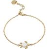 Gold Bracelet for Women 18K Gold Plated Dainty Gold Bracelets Non Tarnish Cuban Chain Link Bracelet Gold Charm Bracelet for Women(Turtle)