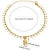 Lit Wall Gold Anklets for Women 18K Gold Plated Adjustable Summer Simple Foot Jewelry Ankle Bracelet for Women(Conch Shell)