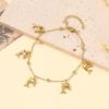 Lit Wall Gold Anklets for Women 18K Gold Plated Adjustable Summer Simple Foot Jewelry Ankle Bracelet for Women(Dolphin)