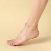 Lit Wall Gold Anklets for Women 18K Gold Plated Adjustable Summer Simple Foot Jewelry Ankle Bracelet for Women(Dolphin)
