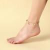 Lit Wall Gold Anklets for Women 18K Gold Plated Adjustable Summer Simple Foot Jewelry Ankle Bracelet for Women(Fish)