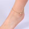Lit Wall Gold Anklets for Women 18K Gold Plated Adjustable Summer Simple Foot Jewelry Ankle Bracelet for Women(Turtle)