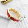 Gold Bangle Bracelets for Women Trendy Acrylic Cuff Bracelet Multi-colors Gold Chunky Bangles Birthday Christmas Jewelry Gifts for Women Girls